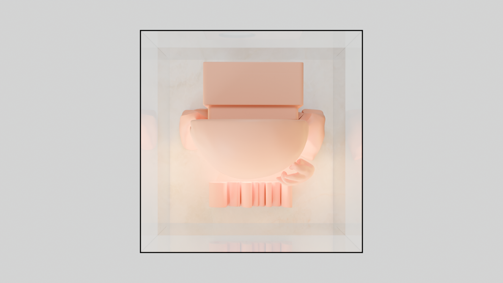 modelo 3d de feto com base de mármore branco caixa som modelo 3d de feto com base de mármore branco caixa som