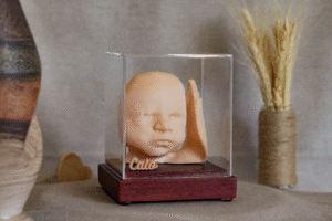 Marketplace Modelo 3D de Feto com Base de Madeira Caixa Som